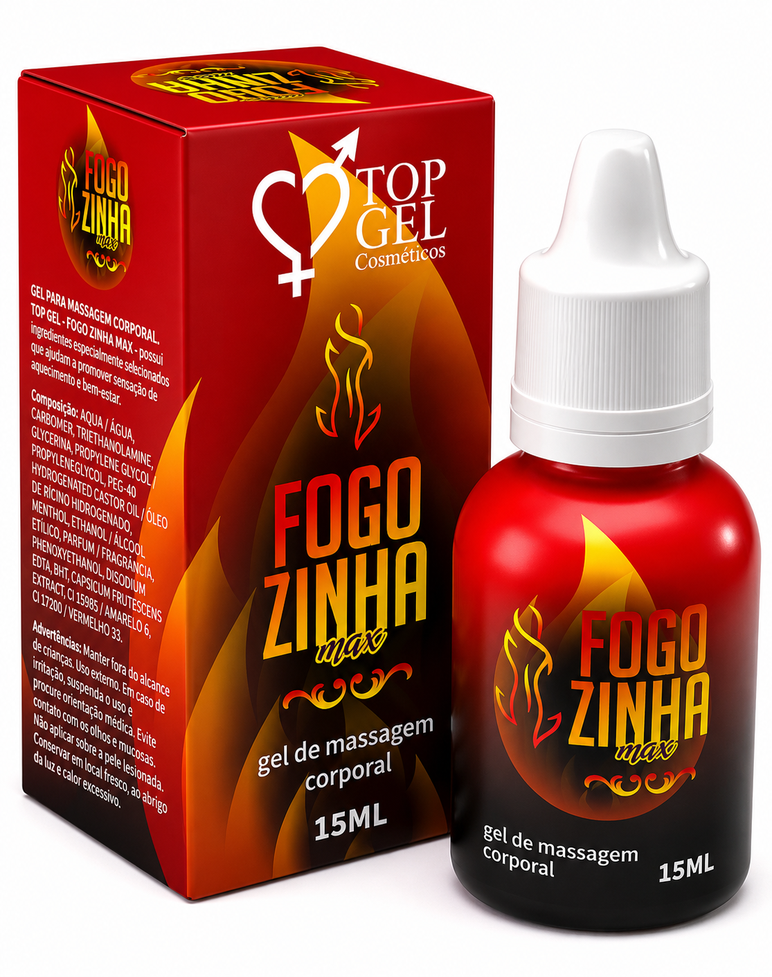 FOGOZINHA EXCITANTE 15ML - TOP GEL