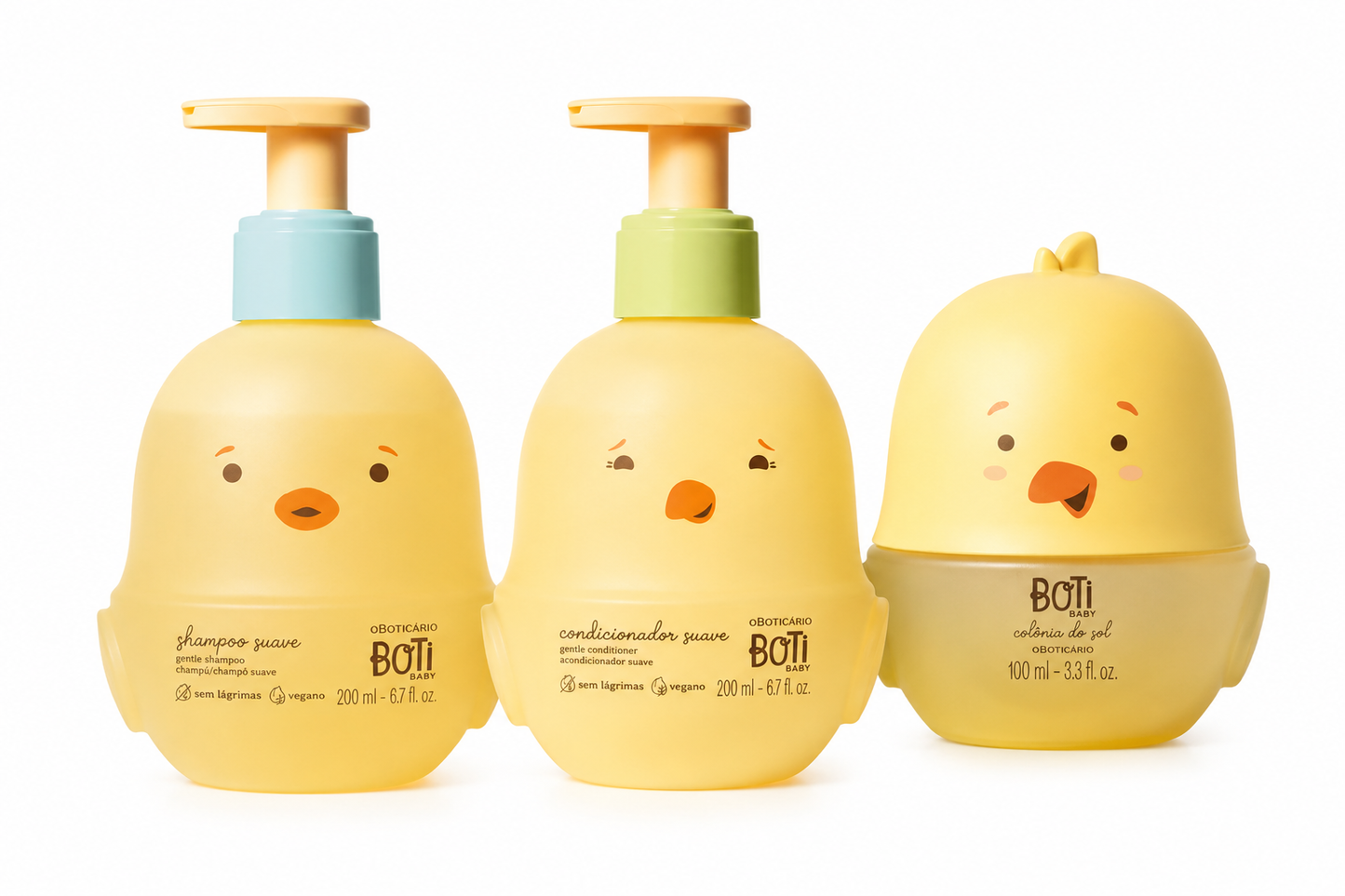 Kit Boti Baby O Boticário – Shampoo + Condicionador + Colônia do Sol