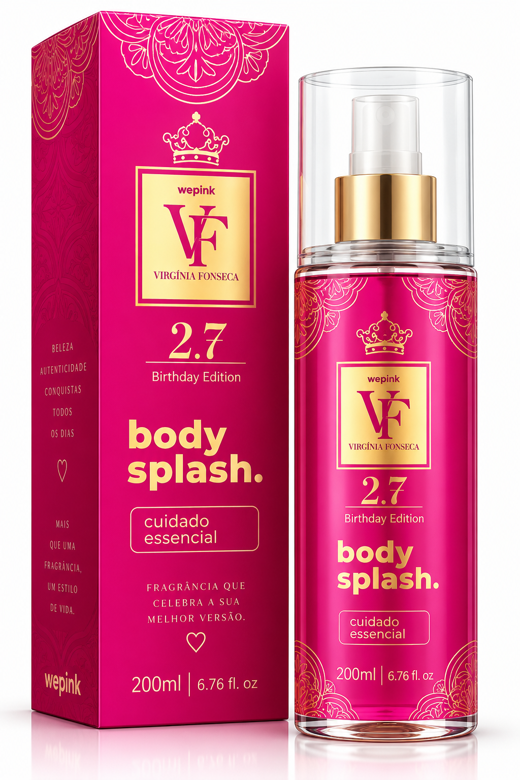 Body Splash VF 2.7 Desodorante Colônia 200ml - Wepink