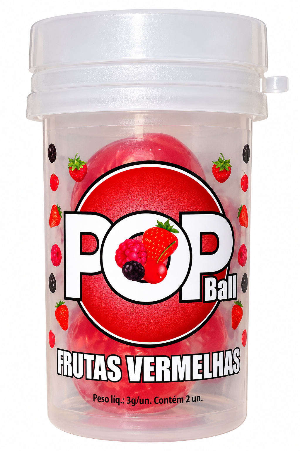 Pop Ball Frutas Vermelhas