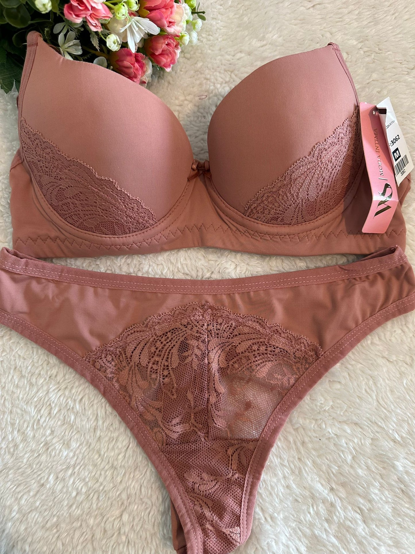 Conjunto de Lingerie Terracota