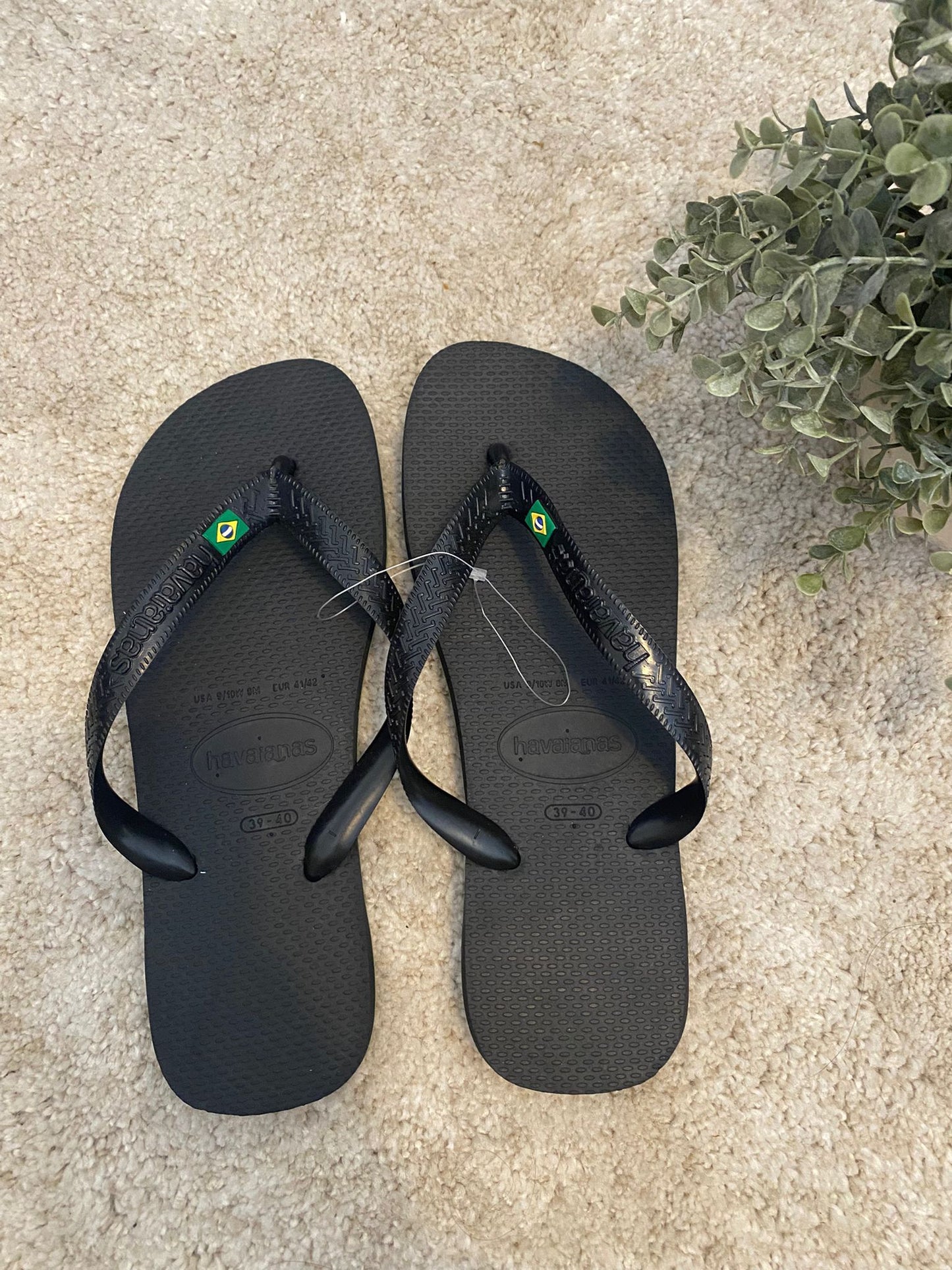 Chinelo Havaina Original Preto EUA39/40