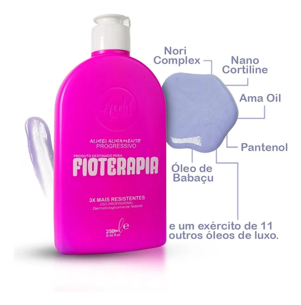Fioterapia Gold Spell tratamento terapia capilar cuidados restauradores com os cabelos - 250 ml-