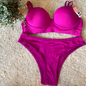 Conjunto de Lingerie Rosa Escuro