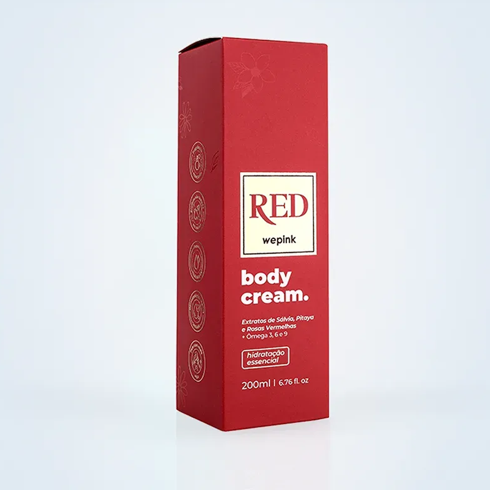 Body Cream Hidratante Corporal Red – 200ml