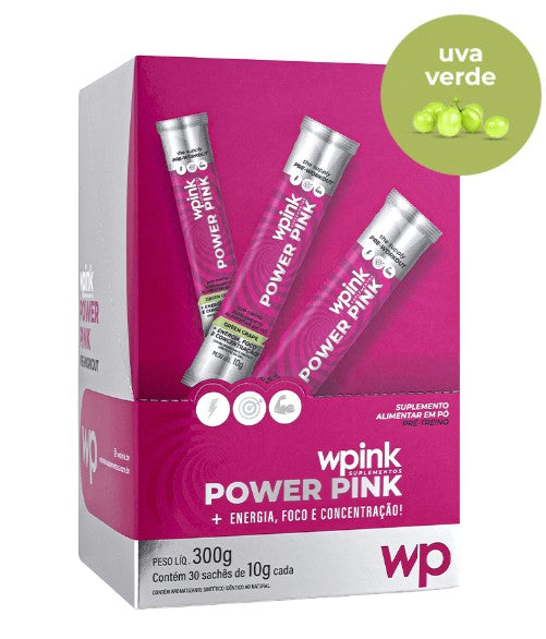 power pink de uva verde - pré-treino – 300g - wp