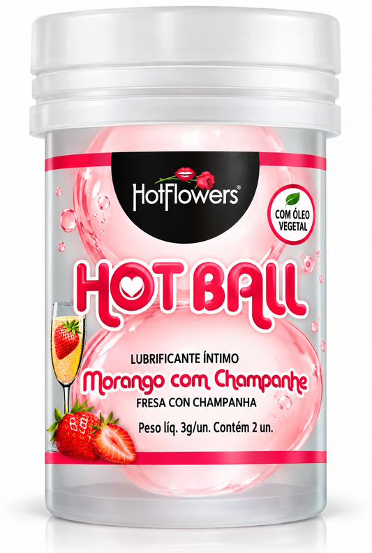 Hot Ball Morango com Champagne HotFlowers
