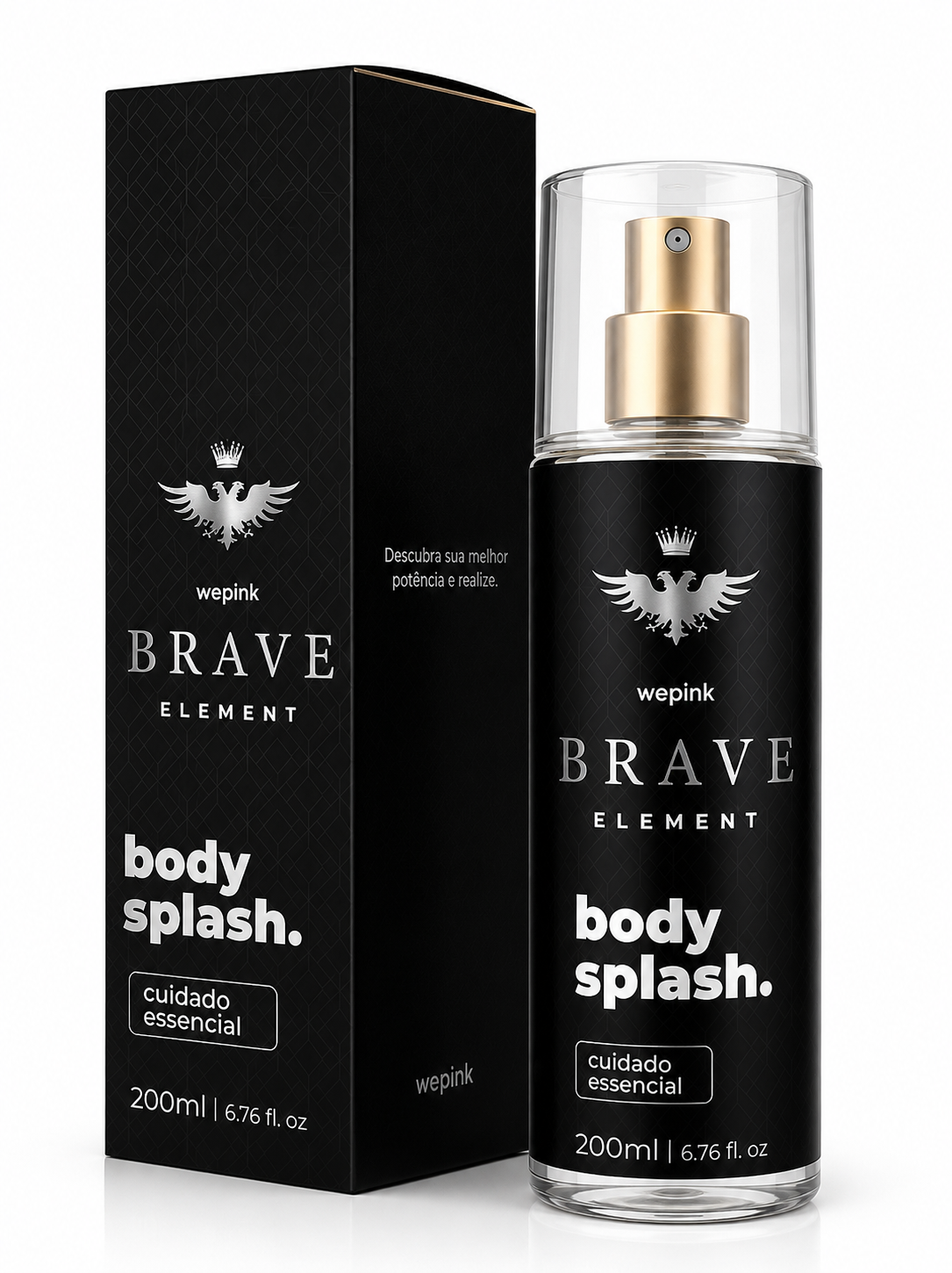 Body Splash Brave Element Desodorante Colônia 200ml - Wepink