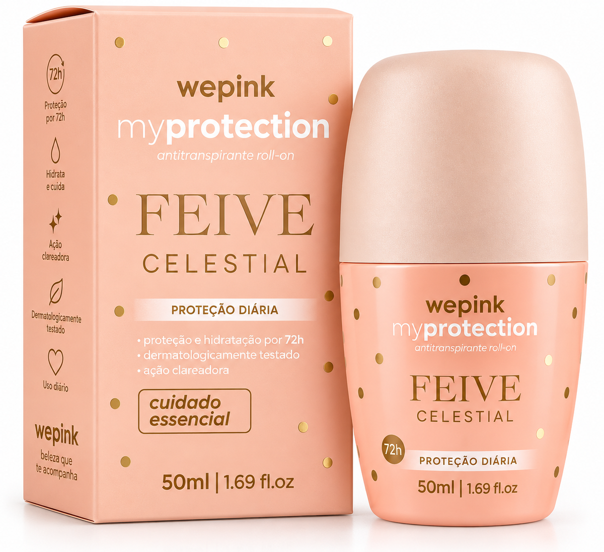 Desodorante Antitranspirante Roll-on Feive Celestial 50ml - Wepink