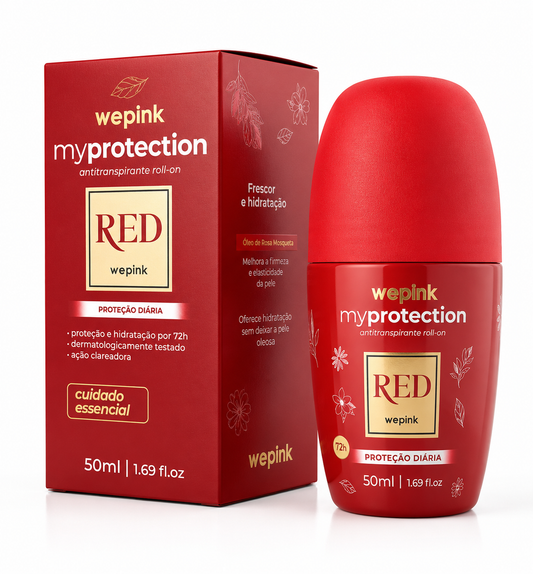 Desodorante Antitranspirante Roll-on Red 50ml - Wepink