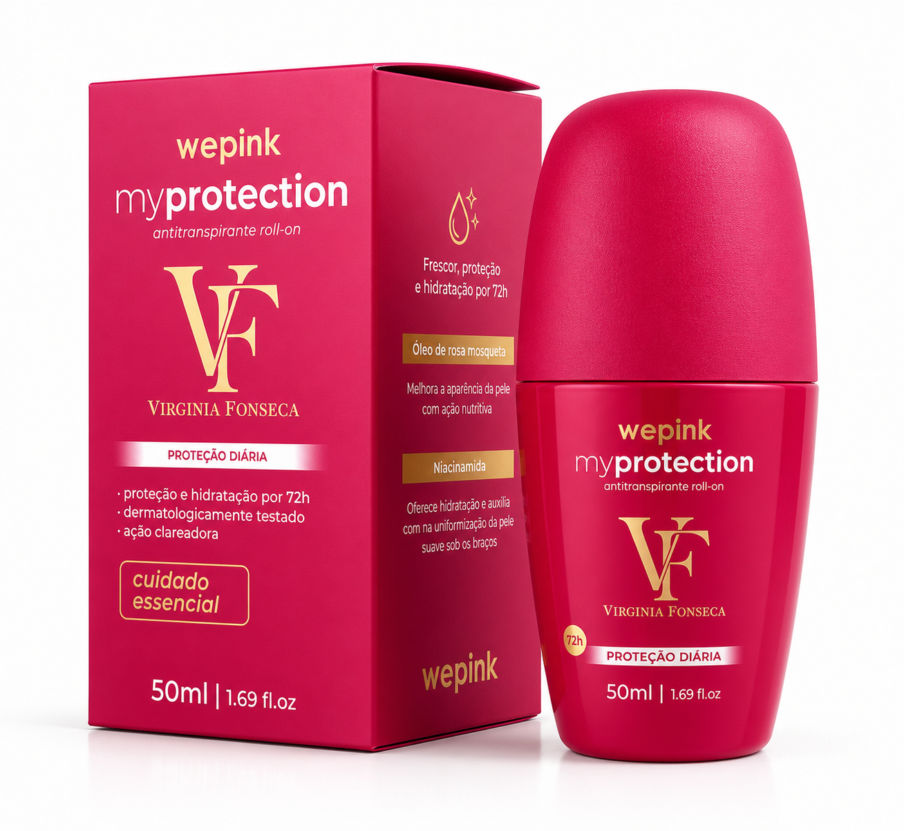 Desodorante Antitranspirante Roll-on VF 50ml - Wepink