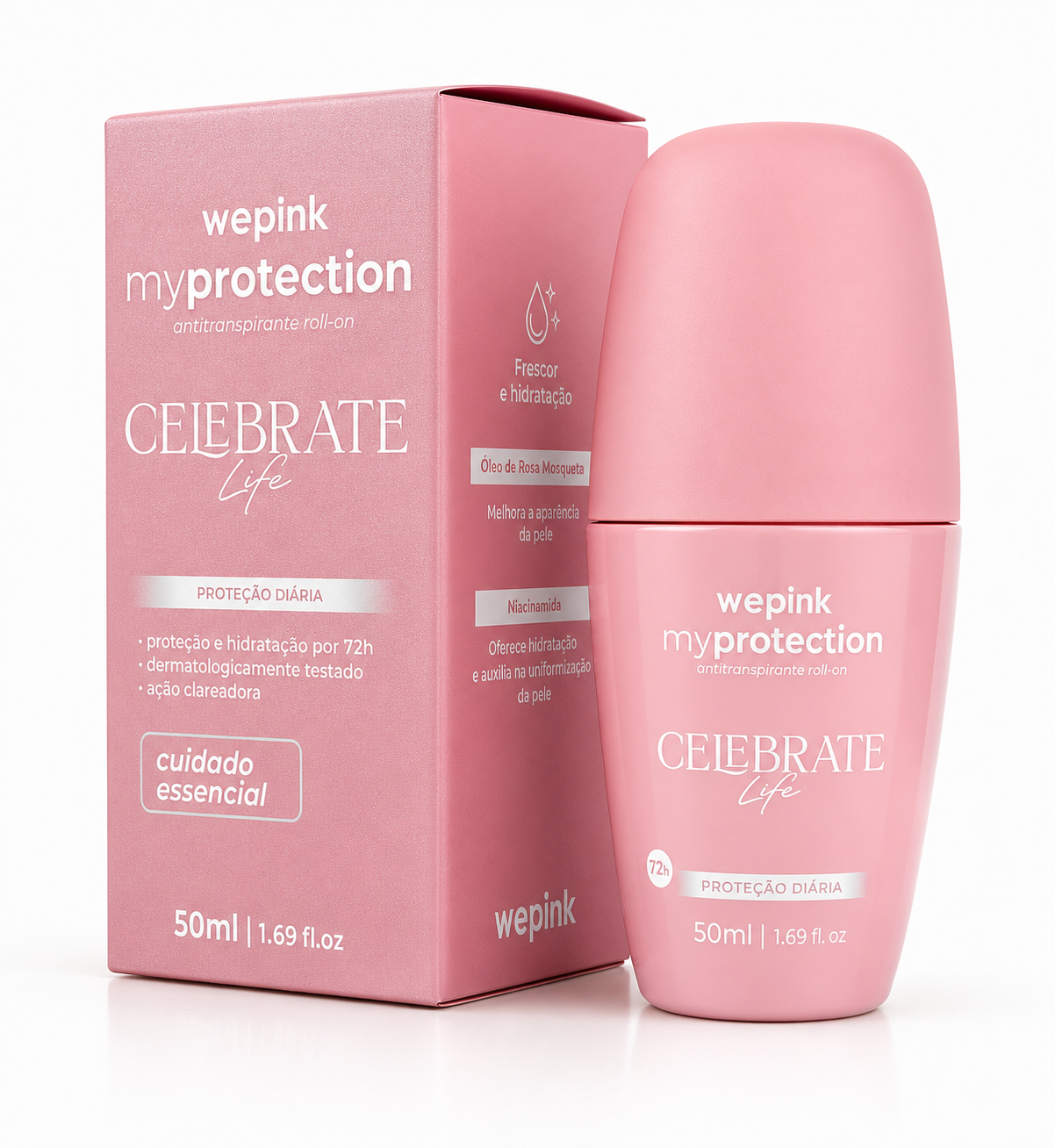Desodorante Antitranspirante Roll-on Celebrate Life 50ml - Wepink