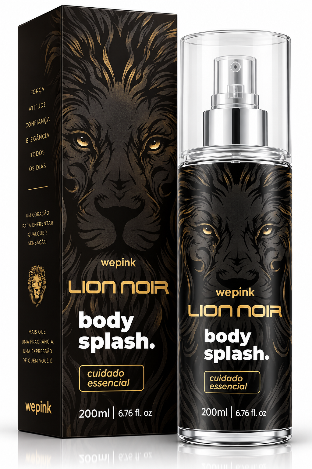 Body Splash Lion Noir Desodorante Colônia 200ml - Wepink