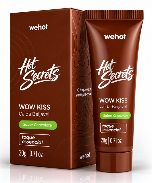 Calda Beijável Chocolate 20g - Wepink Wehot