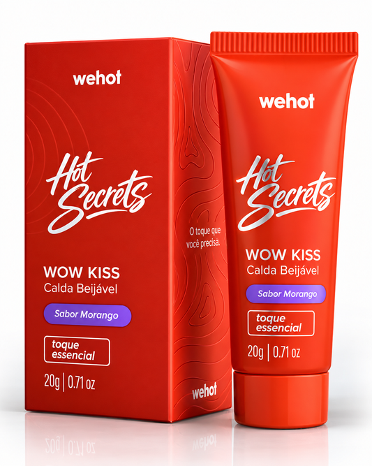 Calda Beijável Morango 20g - Wepink Wehot