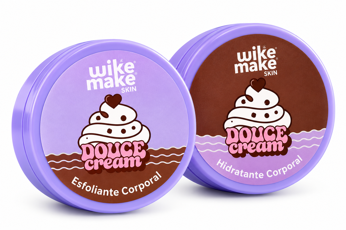 Kit Wike Make Sorvete Flocos – Hidratante + Esfoliante Corporal - 150 ml