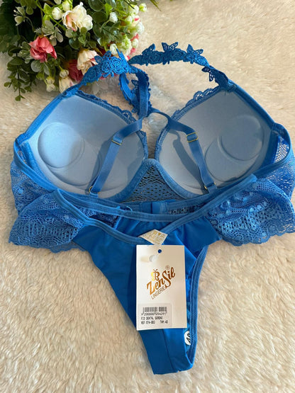 Conjunto de Lingerie Azul Natural