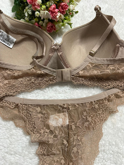 Conjunto de Lingerie Marrom Terra