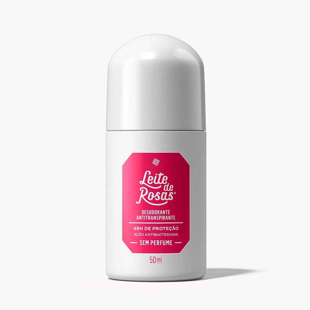 Desodorante Roll-on Leite de Rosas 48h Sem Perfume